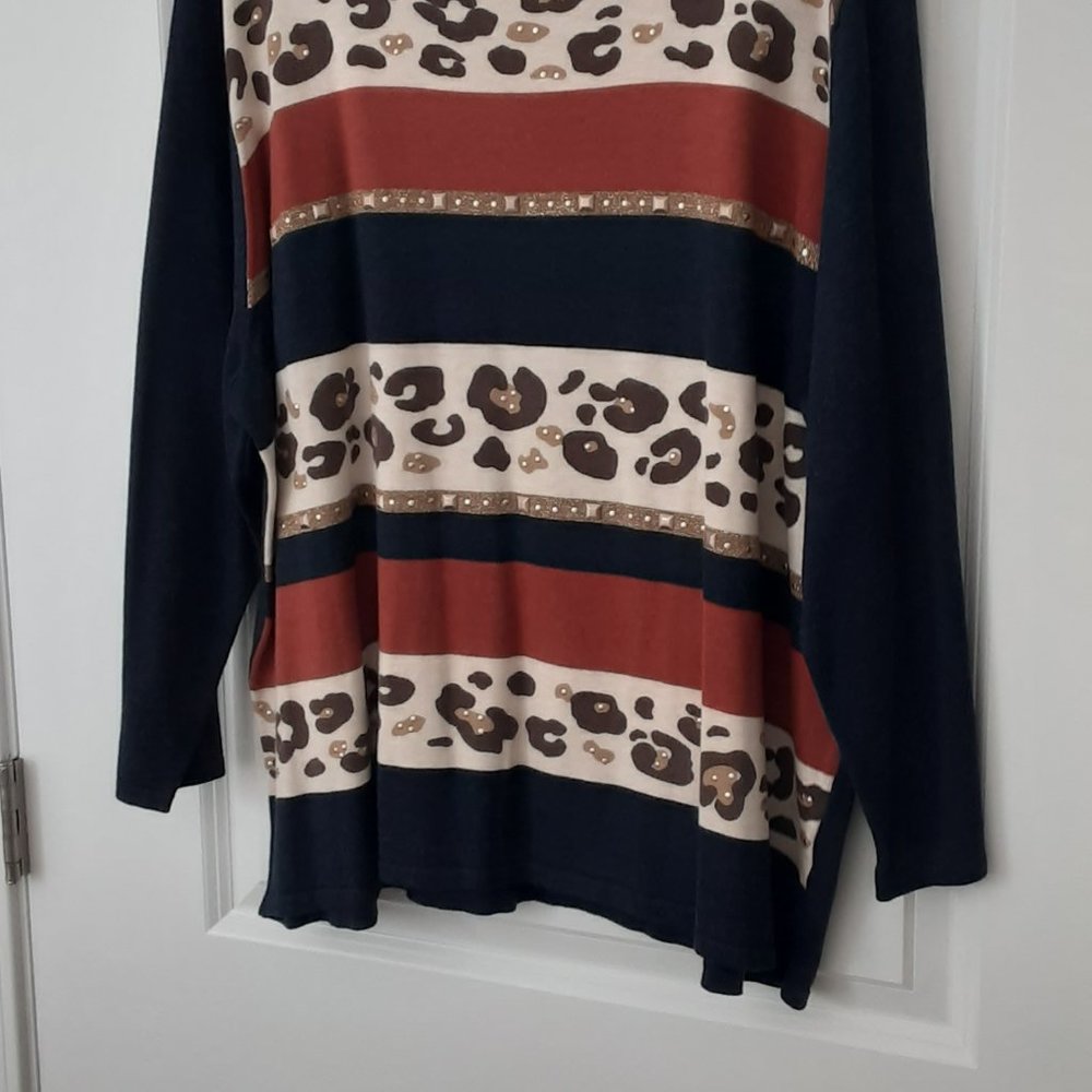 Alfred Dunner Long Sleeve Sweater